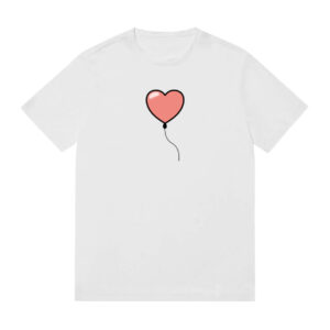 Minimal heart balloon valentines