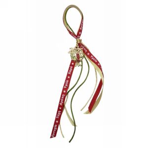 Γούρι Διακόσμησης 2026, Μεταλλικό Ρόδι, με κορδέλα με ευχές, Χρυσαφί, 6717-205XX | Kostibas